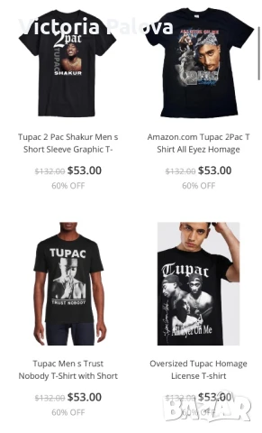 Дълга тениска( рокля) TUPAC 2 PAC SHAKUR USA унисекс, снимка 15 - Рокли - 51228862