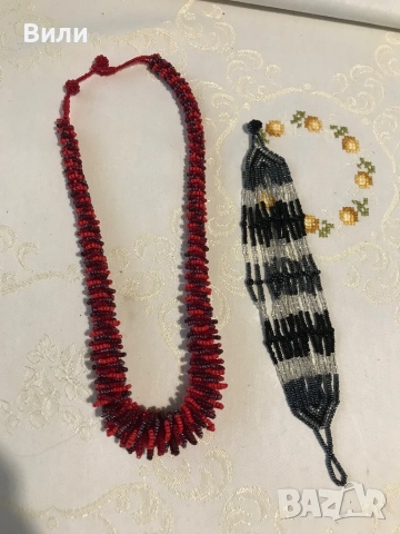 Колие и гривна ръчно изработени обща цена