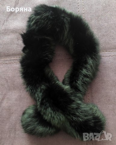 Черен малък шал естествен косъм , снимка 1