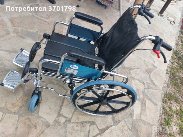 Нова!Инвалидна количка, сгъваема, рингова. Чисто нова!, снимка 2 - Инвалидни колички - 53964812