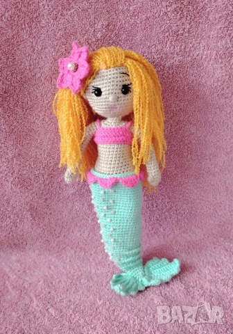 плетена кукла Русалка 