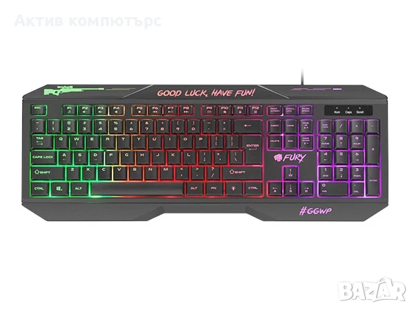 Геймърска клавиатура Fury Gaming Keyboard Hellfire 2 Backlight, US, снимка 2 - Клавиатури и мишки - 50711198