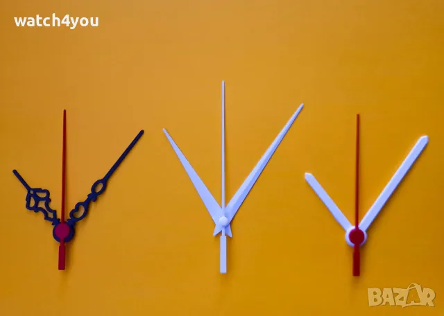 БЕЛИ СТРЕЛКИ ЗА СТЕНЕН НАСТОЛЕН ЧАСОВНИК.БЕЛИ ИЗЧИСТЕНИ КЛАСИЧЕСКИ СТРЕЛКИ ЗА СТЕННИ ЧАСОВНИЦИ.3D 3Д, снимка 3 - Стенни часовници - 50259484