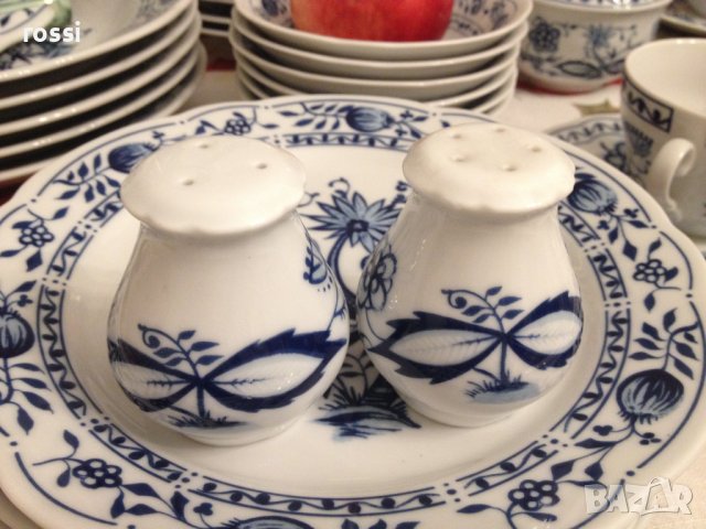 Zwiebelmuster, KAHLA, GDR Сервиз за хранене, чай/кафе и десерт 44 ел. нов, снимка 11 - Други ценни предмети - 39470312