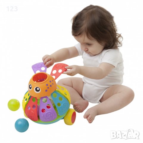 Playgro Активна играчка за бутане с топчета ОКТОПОД JERRY'S CLASS, снимка 2 - Образователни игри - 37438812