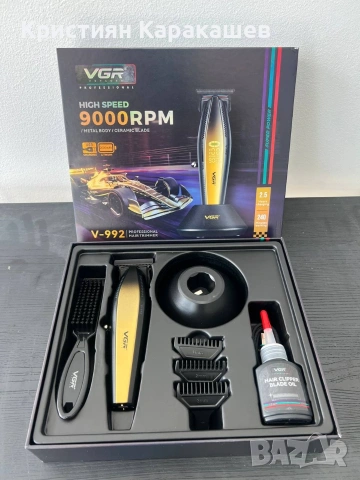 Професионална машинка за подстригване VGR-992 9000RPM, снимка 3 - Машинки за подстригване - 53875969