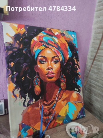 Картина на канава "African queen"