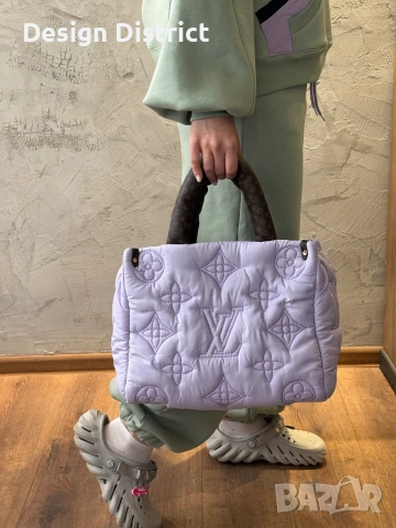 Louis Vuitton Puffy Monogram Tote – Лилава лимитирана визия, снимка 3 - Чанти - 52525610