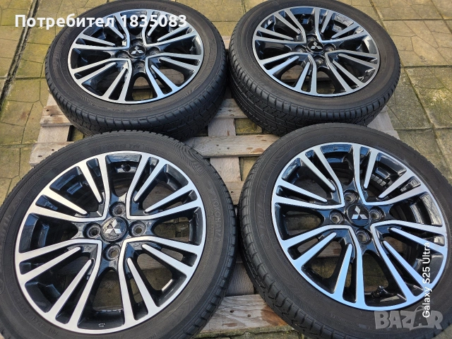 Лети джанти 15ки 4х100 Mitsubishi + летни гуми 175/15/15 Yokohama, снимка 2 - Гуми и джанти - 53044969