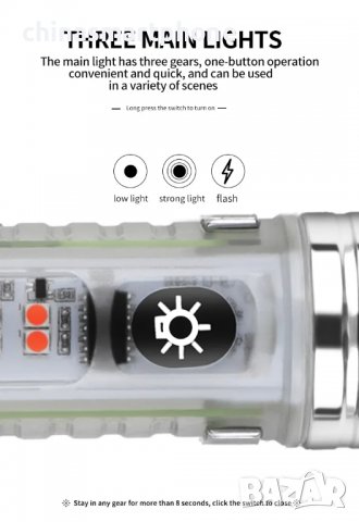 Фенер 1300Lm многоцветен XPG+12LED, снимка 4 - Къмпинг осветление - 39997304