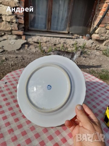 Стара порцеланова чиния #10, снимка 4 - Антикварни и старинни предмети - 33951297