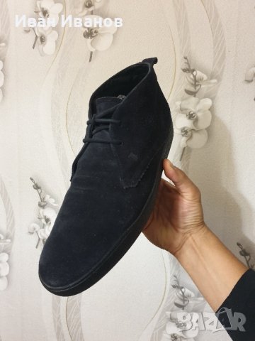 Луксозни велурени  обувки TODS номер 44 , снимка 8 - Ежедневни обувки - 42486623