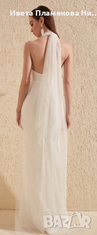 Сватбена рокля с перли, снимка 1 - Рокли - 40422286