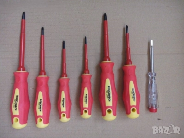 Ck triton xls 5 броя отвертки JBM 6 БРОЯ ударни отвертки Roughneck 7 броя изолирани отвертки, снимка 5 - Отвертки - 52924196