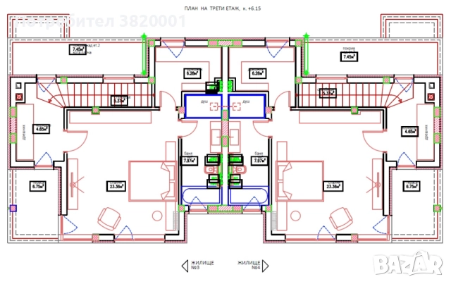 ТРИЕТАЖНА КЪЩА 316 М² К.К. ЧАЙКА, снимка 7 - Къщи - 51589626