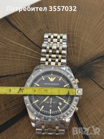 Мъжки часовник Emporio Armani AR6088 Tazio Chronograph (Оригинален), снимка 2 - Мъжки - 56247221