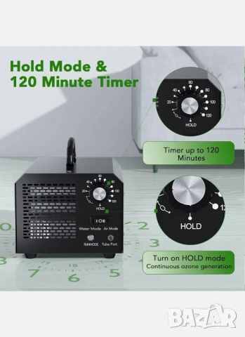 Генератор на озон, FELLAT 10000 mg/h Индустриален пречиствател на въздух с режим въздух/вода , снимка 14 - Овлажнители и пречистватели за въздух - 54136980