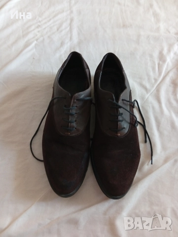 Т.кафяви обувки - естествена кожа-велур, снимка 3 - Ежедневни обувки - 52838867
