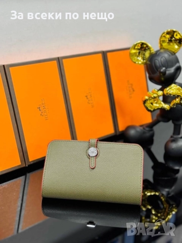 Hermes Дамско Портмоне Естествена Кожа Хермес - Налични Различни Цветове Код E923, снимка 3 - Портфейли, портмонета - 51940227