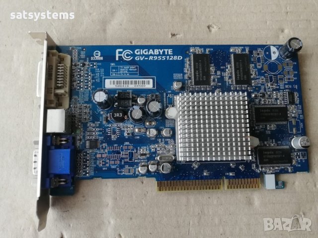 Видео карта  ATi Radeon Gigabyte 9550 128MB DDR 128bit AGP, снимка 1