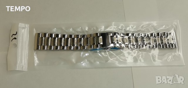 ВЕРИЖКА 22мм от КАЧЕСТВЕНА НЕРЪЖДАЕМА СТОМАНА 316L цвят: Сребро + ПОДАРЪК, снимка 6 - Каишки за часовници - 42881256