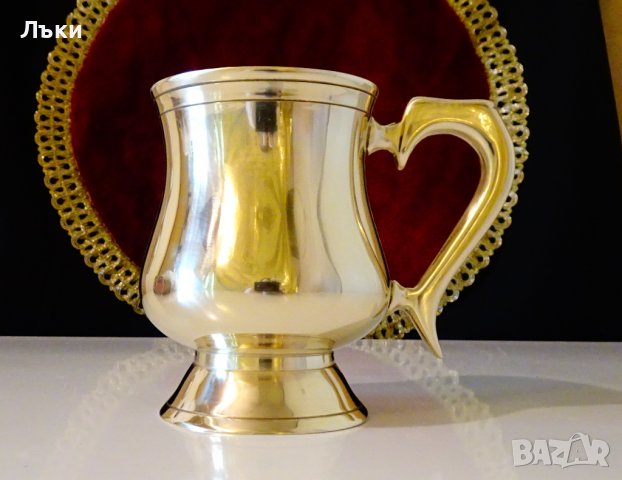 Английска бронзова чаша за вино. , снимка 3 - Антикварни и старинни предмети - 37120998