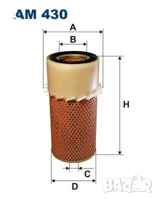 FILTRON AM430 Въздушен филтър MITSUBISHI L300 / Delica, 2.5 D; 2.5 TD 4WD; 2.5 TD; 2.3 D, 1983-2006