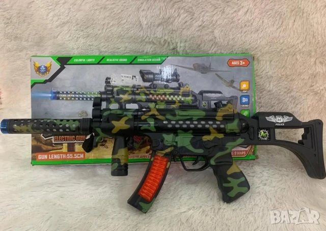 Пластмасова камуфлажна играчка със звук и светлина