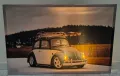 Светеща картина с LED осветление - VW beetle , снимка 2