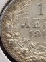 СРЕБЪРНА МОНЕТА 1 лев 1913г. ФЕРДИНАНД първи ЦАРСТВО БЪЛГАРИЯ УНИКАТ ЗА КОЛЕКЦИЯ 50193, снимка 3