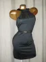  XXL Черна,еластична, къса рокля, снимка 1
