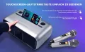 Караоке Bluetooth колонка HIUYRFS преносим комплект за деца с 2 безжични микрофона LED светлина, снимка 12