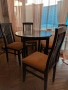 Кръгла маса Ф90 и 4 стола, снимка 1