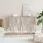vidaXL Конзолна маса 110x30x70 cм неръждаема стомана и стъкло, снимка 2