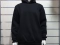 Нов мъжки изчистен черен суичър с качулка и джобчета, снимка 6