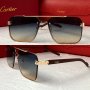 Cartier висок клас мъжки слънчеви очила с дървени дръжки, снимка 1