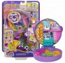 Игрален комплект Polly Pocket - Футболно приключение с 2 мини кукли и 12 аксесоара / Mattel 