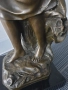 68см-17кг Moreau статуетка/френска бронзова скулптура/голяма фигура на жена с цветя, снимка 13