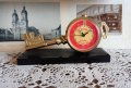 Колекционерски будилник часовник Слава, Ключа на Москва,работи отлично, снимка 1 - Антикварни и старинни предмети - 42048114