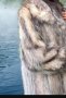 Късо дамско палто от опосум, снимка 1 - Якета - 44480187