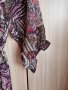 Красива, елегантна, прозрачна блуза, с три четвърти ръкав, в розова щампа , снимка 13
