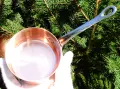 Медна тенджера за сос,карамел,чиста червена мед. , снимка 2
