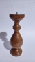 Свещник от дърво 22 см, снимка 1