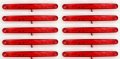 Лед LED габарити с 12 диода , 12-24V , ЧЕРВЕНИ за камион ремарке , снимка 2