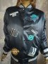Adidas- M/L- Girls are awesome- Уникално ново дамско яке тип бомбър от черен сатен, снимка 4