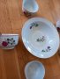 Порцеланова купа с пет купички български порцелан Китка , снимка 6