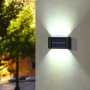 Соларна лампа за стена с 10 диода, 10 SMD, Външно осветление, снимка 4