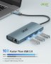 Нов 9 в 1 USB C Хъб с PD Зареждане, HDMI 4K, Ethernet Адаптер Докинг, снимка 8