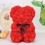 Мече от Ароматни Червени Рози 25 см Подарък за Влюбени Подарък за Свети Валентин, снимка 1 - Романтични подаръци - 30288186
