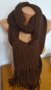Ръчно плетен класически  шал, снимка 1 - Шалове - 30906040